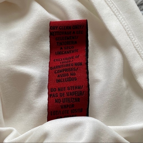 Gorgeous JS Collections Off White Pleated Halter Midi Dress Like New Size 6 - Picture 12 of 13